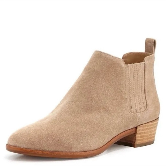 Michael Kors Thea Chelsea Ankle Booties Tan 8.5 - Picture 3 of 6